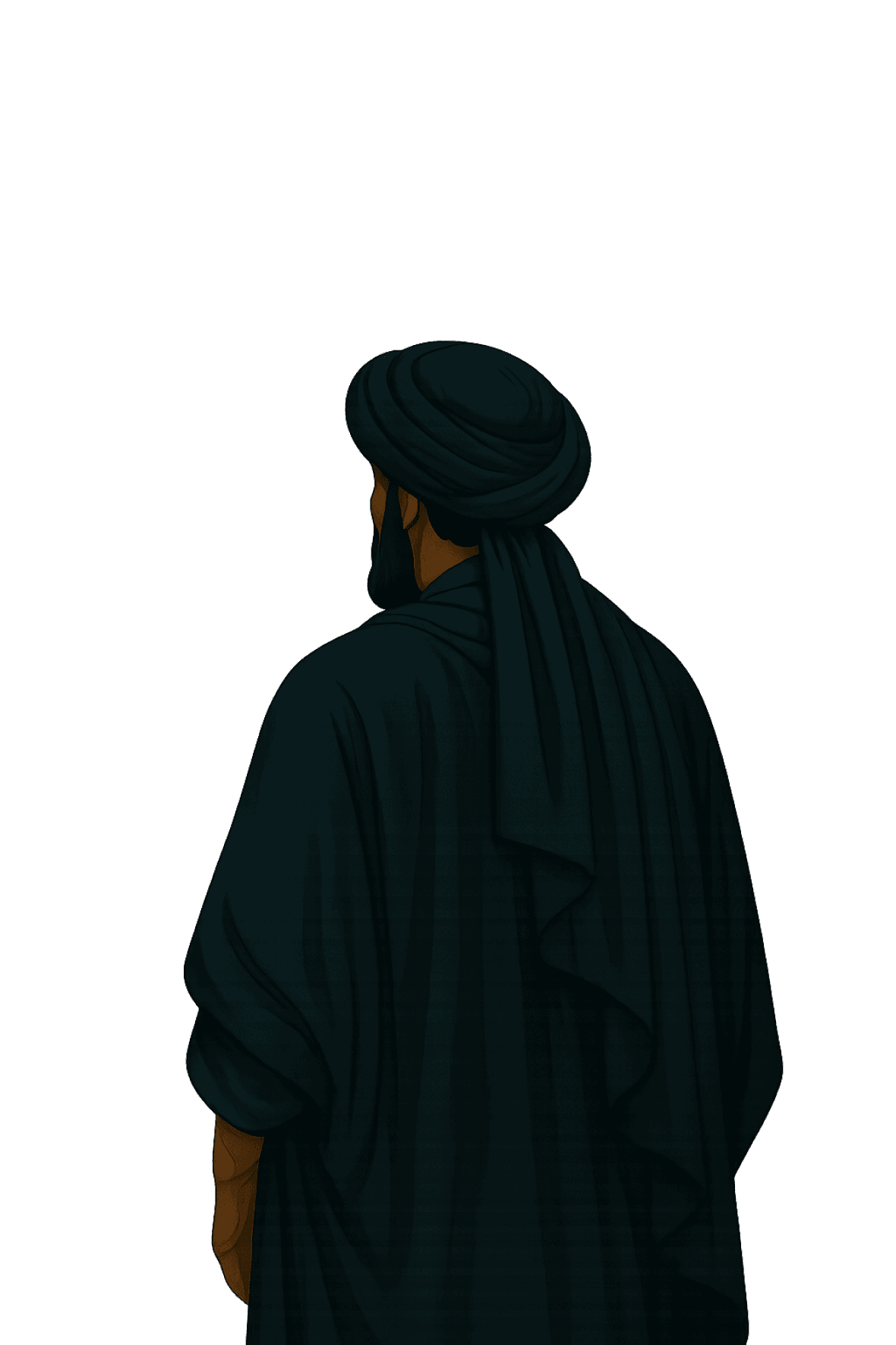 Floating person